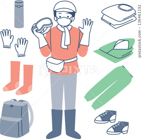 災難志工物品 災難志工物品 136461192