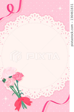 Mother's Day lace frame_pink no text_vertical Mother's Day lace frame_pink no text_vertical 136461631