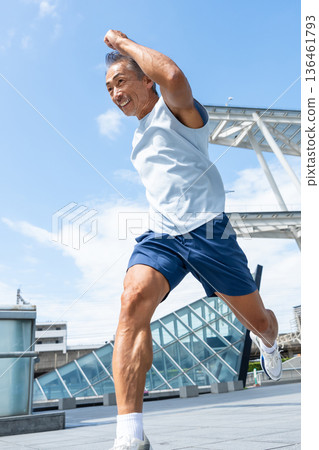 Senior men to jump Senior men to jump 136461793