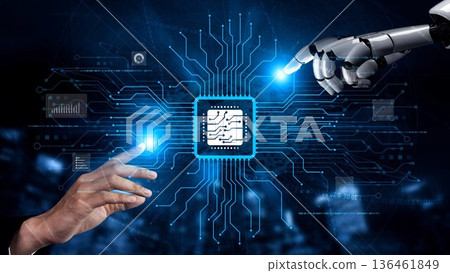 AI Brain Processing Data with Generative Artificial Intelligence Concept Muxer AI Brain Processing Data with Generative Artificial Intelligence Concept Muxer 136461849