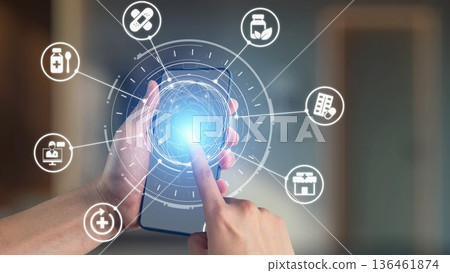 Online pharmacy icons for digital healthcare and medical services Gist Online pharmacy icons for digital healthcare and medical services Gist 136461874