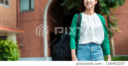 University student campus school building University student campus school building 136462207