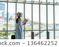 一個喜歡旅行的年輕女子 136462252
