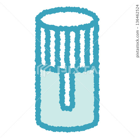 手繪硬質隱形眼鏡盒插圖 136462524