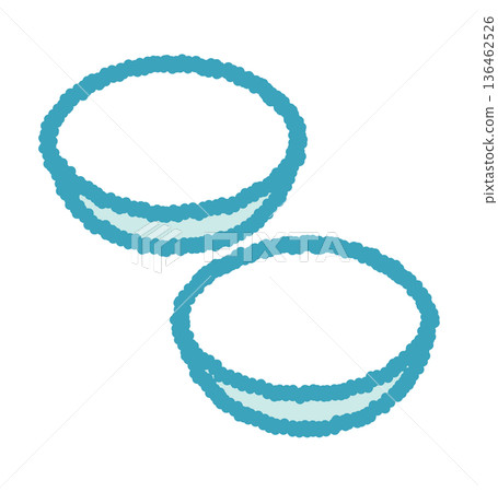 手繪隱形眼鏡插圖 136462526