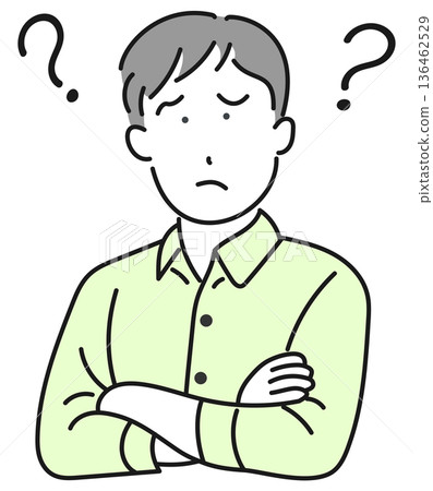 帶著疑問的年輕人 136462529