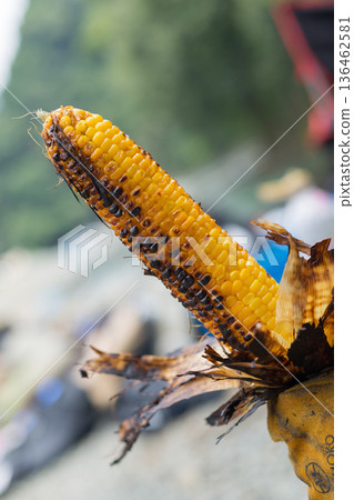 Dinner, Dad's meal, Camping, Outdoor cooking Dinner, Dad's meal, Camping, Outdoor cooking 136462581