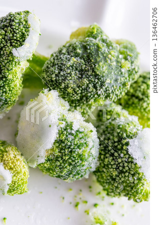 Frozen broccoli Frozen broccoli 136462706