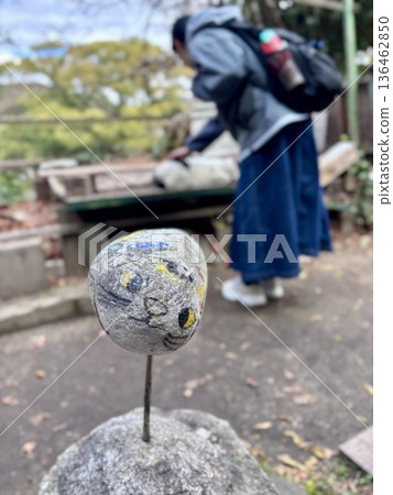 尾道貓巷的福石貓 尾道貓巷的福石貓 136462850