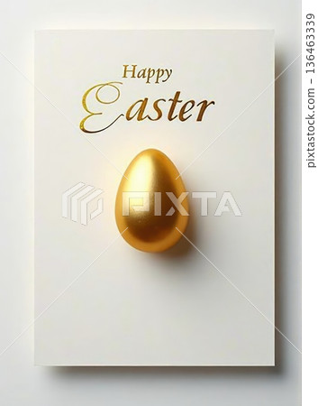 a greeting card with golden easter a greeting card with golden easter 136463339