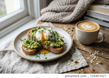 food photography scene with a cozy slow-living aesthetic food photography scene with a cozy slow-living aesthetic 136463427