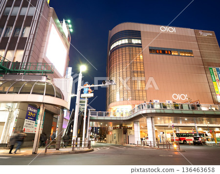 Kitasenju Marui and commercial buildings at the west exit of Kitasenju Station, Tokyo 136463658