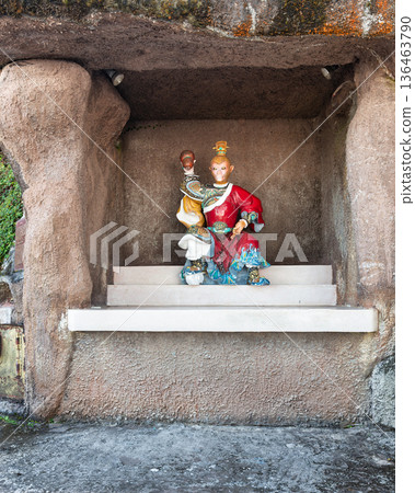 Colorful Monkey King statue in a grotto at Chin Swee Caves Temple, Genting Highlands, Malaysia Colorful Monkey King statue in a grotto at Chin Swee Caves Temple, Genting Highlands, Malaysia 136463790