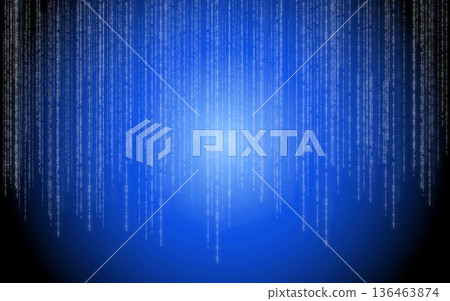Blue binary code - matrix style background Blue binary code - matrix style background 136463874