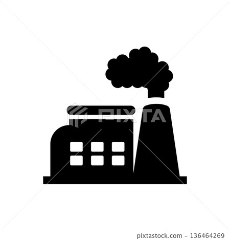 Industrial Icon Flat Vector. Clean and minimal graphic design. Industrial Icon Flat Vector. Clean and minimal graphic design. 136464269