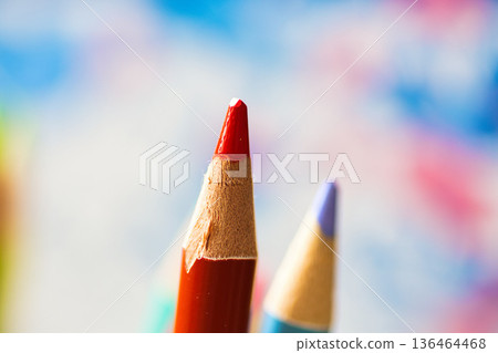 Colorful colored pencil 136464468