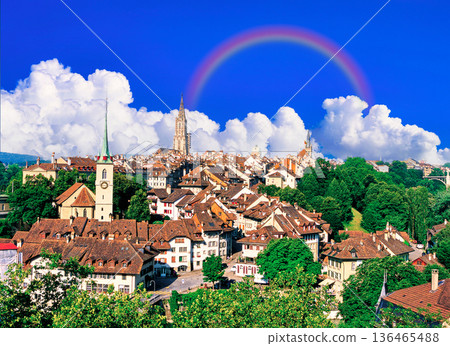 Spectacular views of Bern's beautiful Old Town Spectacular views of Bern's beautiful Old Town 136465488