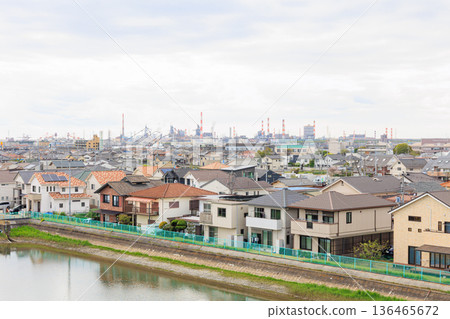 從觀景台上看到的播磨町景色 136465672