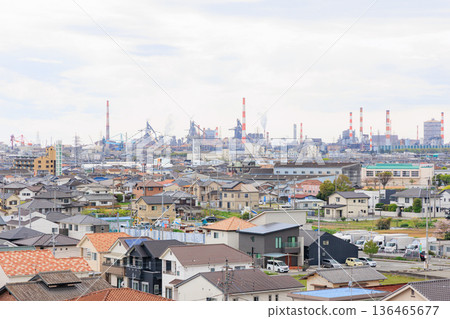 從觀景台上看到的播磨町景色 136465677