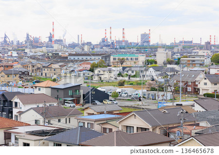 從觀景台上看到的播磨町景色 136465678