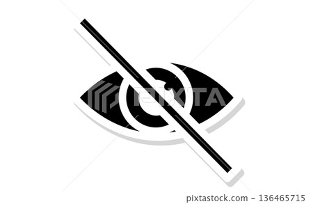 Security measures: A blindfold pictogram to prevent unauthorized access to the camera Security measures: A blindfold pictogram to prevent unauthorized access to the camera 136465715