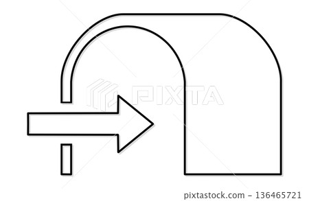 代表 VPN(虛擬私人網路)的「安全隧道」圖標 代表 VPN(虛擬私人網路)的「安全隧道」圖標 136465721