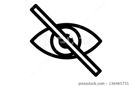 Security measures: A blindfold pictogram to prevent unauthorized access to the camera Security measures: A blindfold pictogram to prevent unauthorized access to the camera 136465731