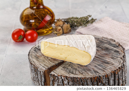 Soft brie cheese with mold 136465829