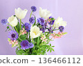 Tulip and flower arrangement 136466112