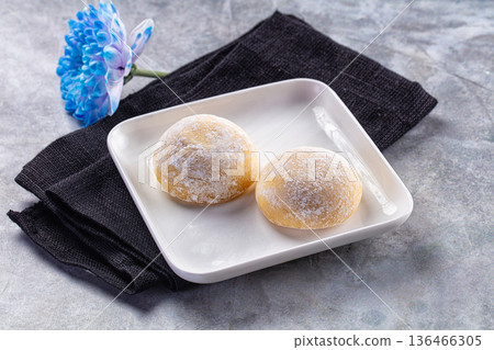 Japanese sweet dessert rice mochi Japanese sweet dessert rice mochi 136466305