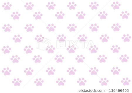 Simple pink paw background material Simple pink paw background material 136466403