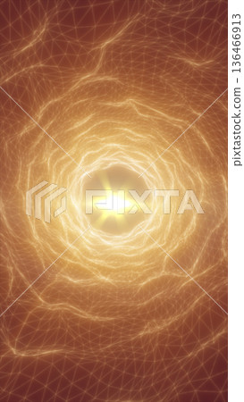 Abstract golden light vortex with swirling particles and flowing dotted trails, futuristic energy field background Abstract golden light vortex with swirling particles and flowing dotted trails, futuristic energy field background 136466913