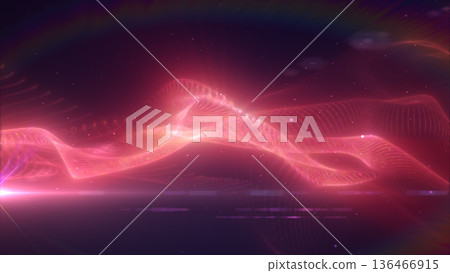 Vibrant pink neon energy ribbon twisting in space, representing digital motion, creativity, and futuristic abstract flow Vibrant pink neon energy ribbon twisting in space, representing digital motion, creativity, and futuristic abstract flow 136466915