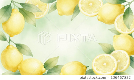 天然檸檬框架 136467822
