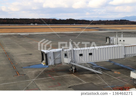 Airport boarding bridge 136468271