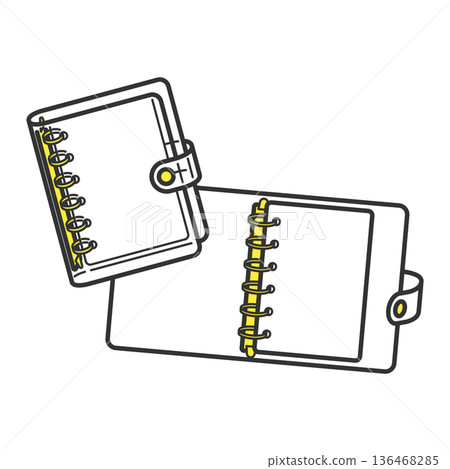 可作貼紙簿使用的透明活頁夾 136468285