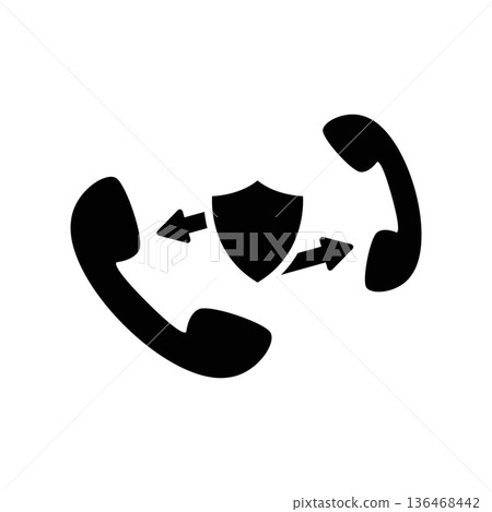 Simple black vector icon with a theme Support service Simple black vector icon with a theme Support service 136468442