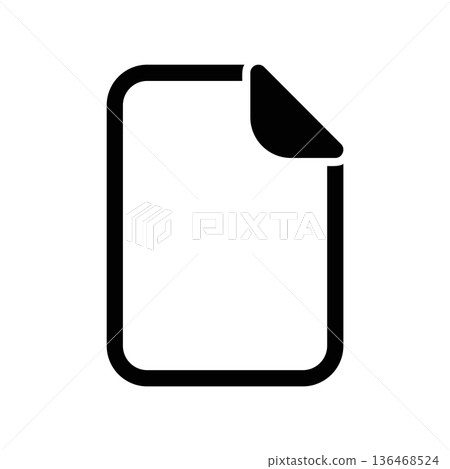 Simple black vector icon with a theme file Simple black vector icon with a theme file 136468524