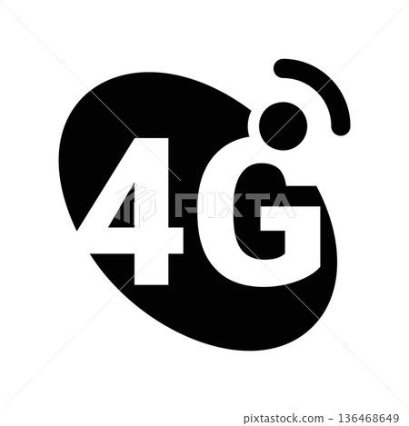 Simple black vector icon with a theme wireless connection Simple black vector icon with a theme wireless connection 136468649