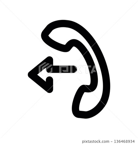 Incoming Call Alert Handset with Receive Signal Incoming Call Alert Handset with Receive Signal 136468934