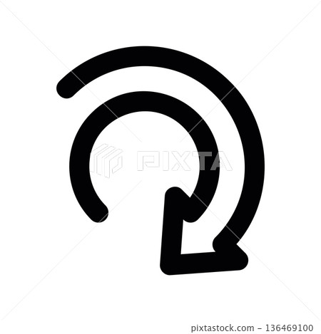 Rotating Arrow, Refresh, Reload Icon Rotating Arrow, Refresh, Reload Icon 136469100