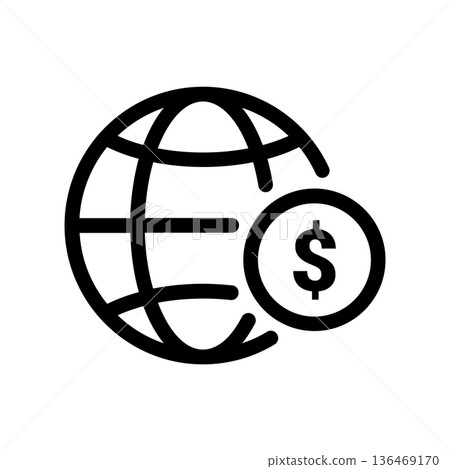 Simple vector icon bank card 136469170