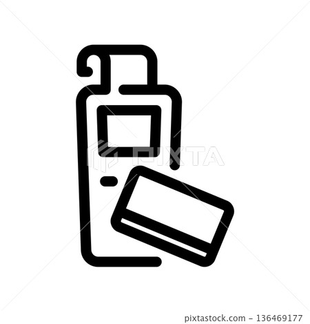 Simple vector icon bank card Simple vector icon bank card 136469177