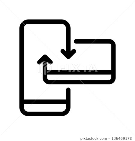 Simple vector icon bank card Simple vector icon bank card 136469178