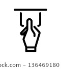 Simple vector icon bank card 136469180