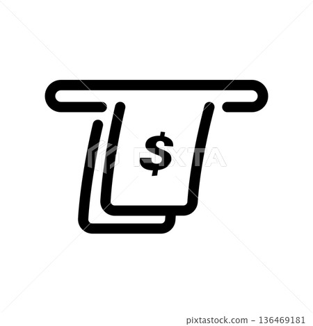 Simple vector icon bank card Simple vector icon bank card 136469181
