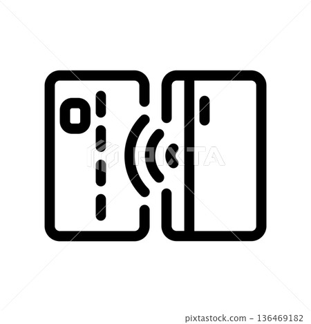 Simple vector icon bank card Simple vector icon bank card 136469182