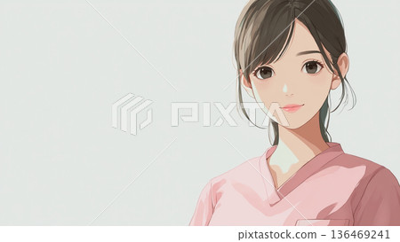 一個穿制服的年輕女子 136469241