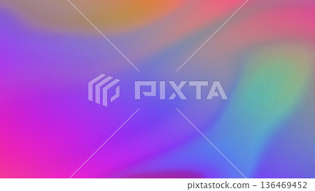 Abstract Purple, Pink, Blue, Green, Orange Gradient Background, Soft Iridescent Glow, Y2K Aesthetic 136469452