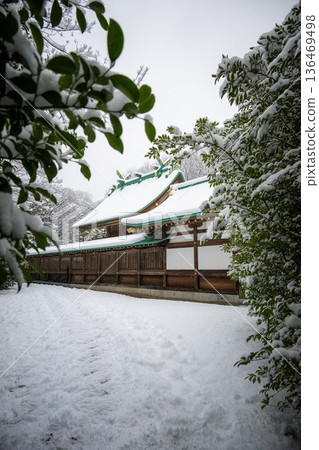 雪笠間市出雲大社 136469498